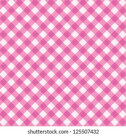 Fondo de tela rosa gingham con textura de tela para San Valentín, boda, bebé, cumpleaños y otros diseños. Patrón transparente incluido en la paleta de muestra. Para mayor resolución ver imagen 125506841