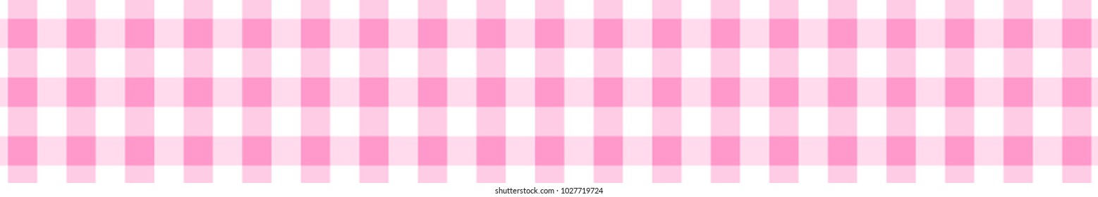 Pink Gingham pattern. Texture from rhombus/squares for - plaid, tablecloths, clothes, shirts, dresses, paper, bedding, blankets, quilts and other textile products. Vector illustration.