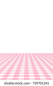 Pink Gingham pattern. Texture from rhombus/squares for - plaid, tablecloths, clothes, shirts, dresses, paper, bedding, blankets, quilts and other textile products. Vector illustration.