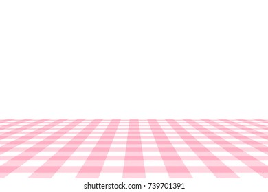 Pink Gingham pattern. Texture from rhombus/squares for - plaid, tablecloths, clothes, shirts, dresses, paper, bedding, blankets, quilts and other textile products. Vector illustration.