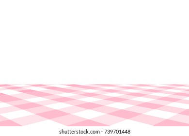 Pink Gingham pattern. Texture from rhombus/squares for - plaid, tablecloths, clothes, shirts, dresses, paper, bedding, blankets, quilts and other textile products. Vector illustration.