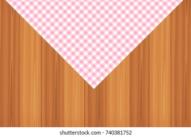 Pink Gingham pattern. Texture from rhombus/squares for - plaid, tablecloths, clothes, shirts, dresses, paper, bedding, blankets, quilts and other textile products. Vector illustration.