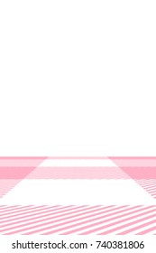 Pink Gingham pattern. Texture from rhombus/squares for - plaid, tablecloths, clothes, shirts, dresses, paper, bedding, blankets, quilts and other textile products. Vector illustration.