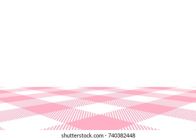 Pink Gingham pattern. Texture from rhombus/squares for - plaid, tablecloths, clothes, shirts, dresses, paper, bedding, blankets, quilts and other textile products. Vector illustration.
