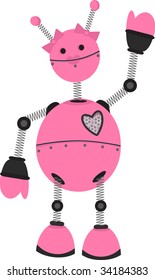Pink Girl Robot
