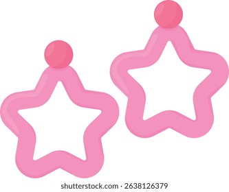 Pink Girly Accessories Cute Girl Accessories Graphic Elements and Vector Illustration