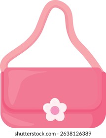 Pink Girly Accessories Cute Girl Accessories Graphic Elements and Vector Illustration