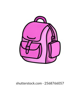 a pink girly ransel bag