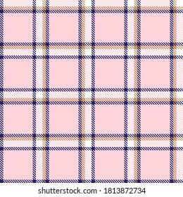 Pink Glen Plaid textured seamless pattern suitable for fashion textiles and graphics
