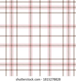 Pink Glen Plaid textured seamless pattern suitable for fashion textiles and graphics