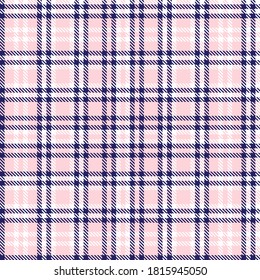 Pink Glen Plaid textured seamless pattern suitable for fashion textiles and graphics