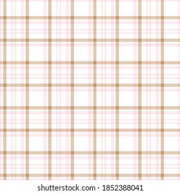 Pink Glen Plaid textured seamless pattern suitable for fashion textiles and graphics