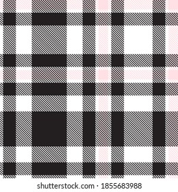 Pink Glen Plaid textured seamless pattern suitable for fashion textiles and graphics