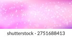 Pink glitter background with cute sparkles, unicorn magic, and dreamy rainbow gradients. Soft pastel sky with shimmering stars creates enchanting fairy tale atmosphere. Vector bg.
