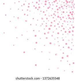 Pink Glitter Confetti Dots On Isolated Stock Vector (Royalty Free ...