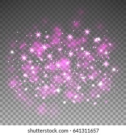 Pink Glitter Transparent Background Images, Stock Photos & Vectors