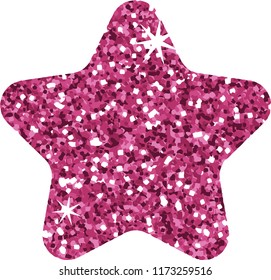 Pink Glitter Star Vector Stock Vector (Royalty Free) 1173259516 ...