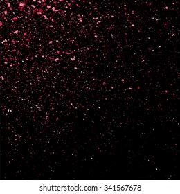 Pink glitter texture on a black background. Vector illustration,eps 10.