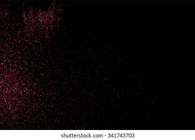 Pink glitter texture on a black background. Vector illustration,eps 10.