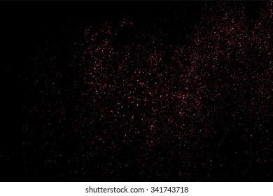 Pink glitter texture on a black background.   Vector illustration,eps 10.