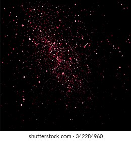 Pink glitter texture on a black background..  Vector illustration,eps 10.