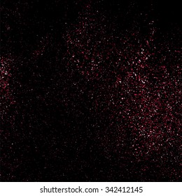 Pink glitter texture on a black background.  Vector illustration,