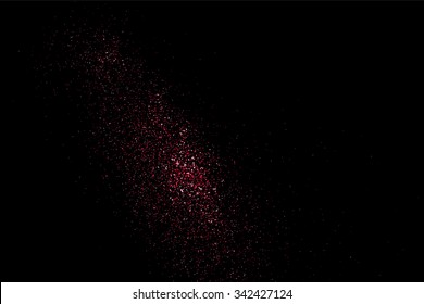 Pink glitter texture on a black background.  Vector illustration,eps 10.