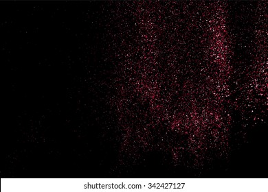 Pink glitter texture on a black background..  Vector illustration,eps 10.