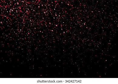 Pink glitter texture on a black background.   Vector illustration,eps 10.