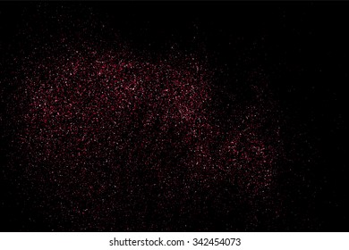Pink glitter texture on a black background. .  Vector illustration,eps 10.