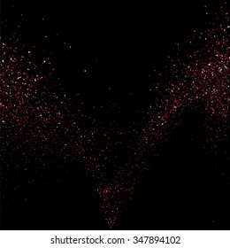 Pink glitter texture on a black background. Vector illustration,eps 10.