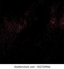 Pink glitter texture on a black background.   Vector illustration,eps 10.