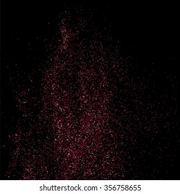 Pink glitter texture on a black background.  Vector illustration,eps 10.