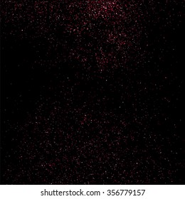 Pink glitter texture on a black background.   Vector illustration,eps 10.