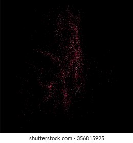 Pink glitter texture on a black background. Vector illustration,eps 10.