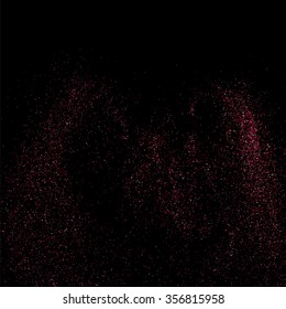Pink glitter texture on a black background.   Vector illustration,eps 10.