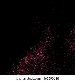 Pink glitter texture on  black background. Vector illustration,eps 10.