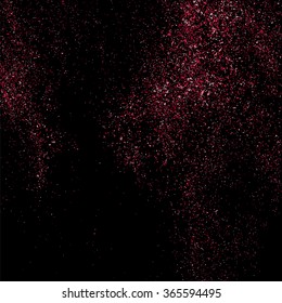 Pink glitter texture on  black background.  Vector illustration,eps 10.