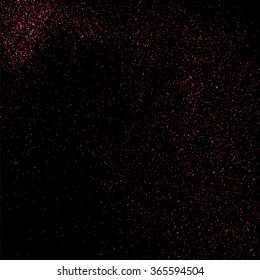 Pink glitter texture on  black background.   Vector illustration,eps 10.