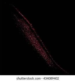 Pink glitter texture on  black background.  Vector illustration,eps 10.