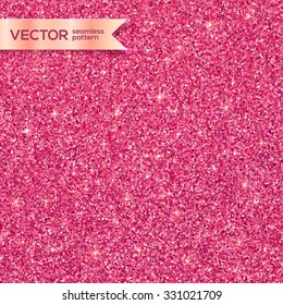 Pink glitter texture vector seamless pattern