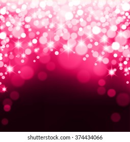 Pink glittering llights-Bokeh Background