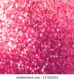 Pink glitters on a soft blurred background with smooth highlights. EPS 8 vector file included