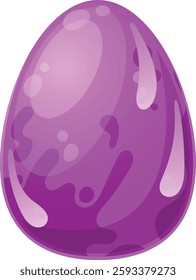 Pink glossy dragon egg vector illustration