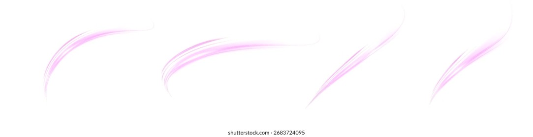Rayas brillantes rosadas sobre