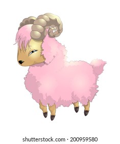 pink goat