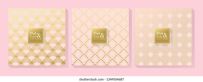 Pink and Gold Background