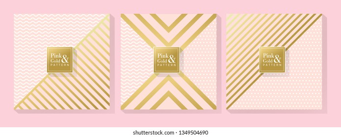 Pink and Gold Background