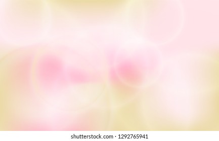 Pink gold bokeh lights poster vector background. Banner backdrop. Cool party poster wallpaper. Trendy bokeh lights stylish colorful blurred background. Valentine's card backdrop.