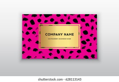 Pink and Gold Design Templates for Brochures, Flyers, Mobile Technologies and Online Services, Typographic Emblems, Logo, Banners and Infographic. Abstract Modern Backgrounds.Brush stroke
